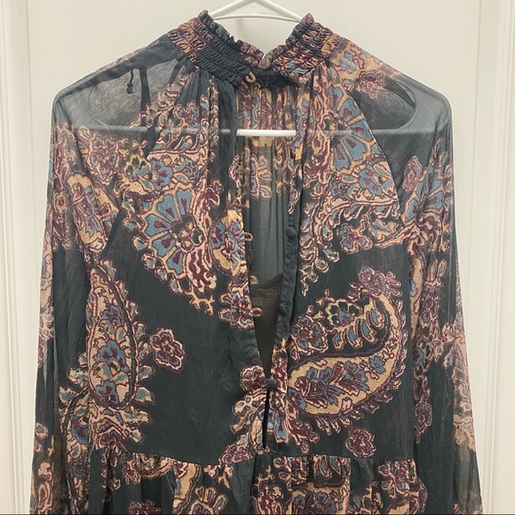 Free People Floral Tunic Dress Small - Picture 4 of 5